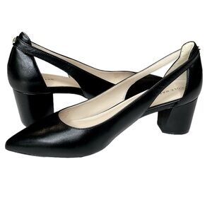 Cole Haan Emilee Pump (55mm) Black Leather Pump Size 10